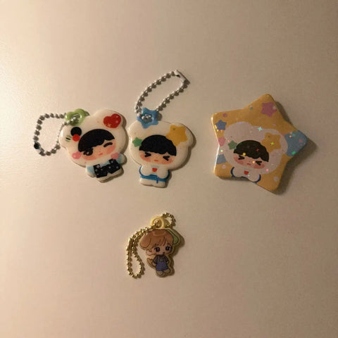 NCT Wish Ryo, Ramune unofficial goods keyring badge transfer/sale