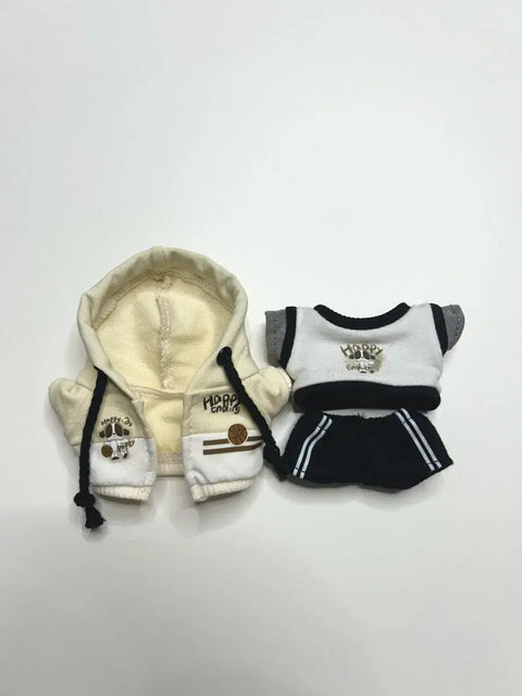 10cm doll clothes: Puppy basketball uniform set