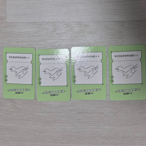 EXO Baekhyun Bring Green photocard set, semi-tracked or regular tracked shipping