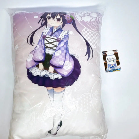 Japanese style maid Rize unopened large cushion (Is the Order a Rabbit? Goods)