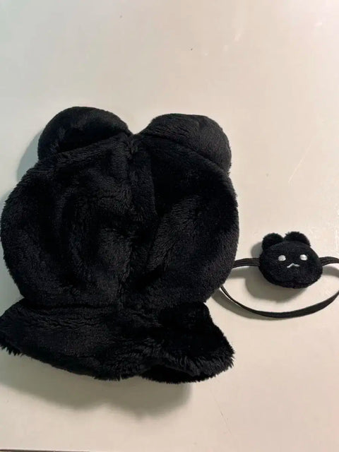 10cm doll clothes Black rabbit Ggamtoki Cape + Bag