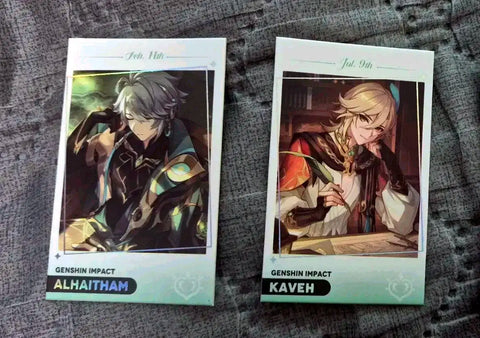 Genshin Impact Mega Coffee Photocard Alhaitham Kaveh Bundle Sale
