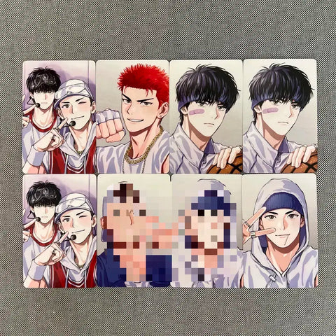 Slam Dunk, Slam Dunk (shortened), Dorayaki, Dorayaki, American Joe, Tae-seop, Baek-ho, Woo-sung, photocard
