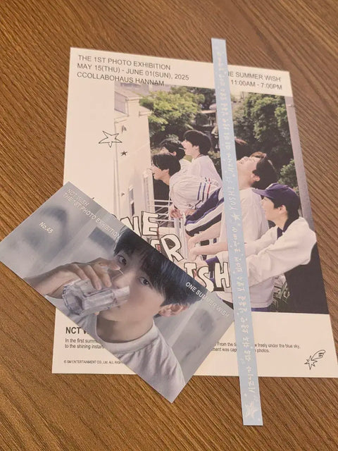 NCT Wish Exhibition Yuushi Admission Ticket Band Benefit Photocard