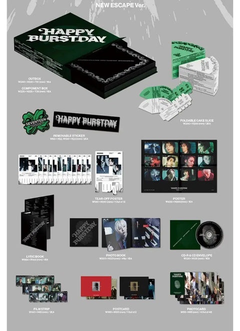 Seventeen Happy Birthday Phiên bản Escape mới chưa mở