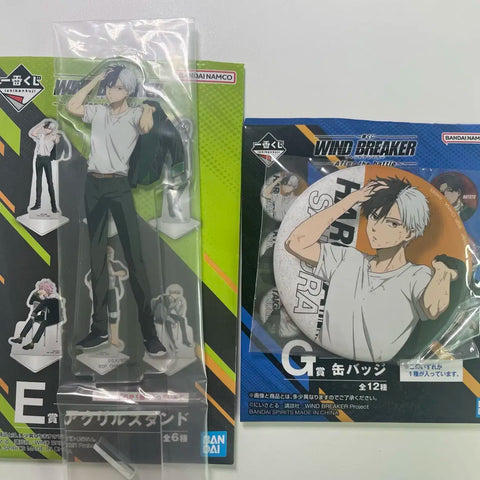 Wind Breaker Sakura Haruka Kuji E Prize G Prize Acrylic Can Badge Unopened Bulk Sale