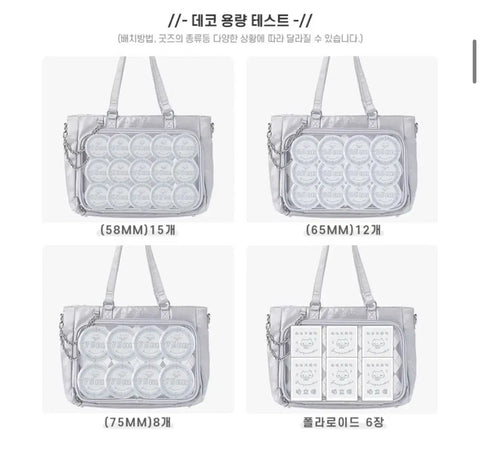 Huyuneko Checkerboard Satin Ita Bag Black