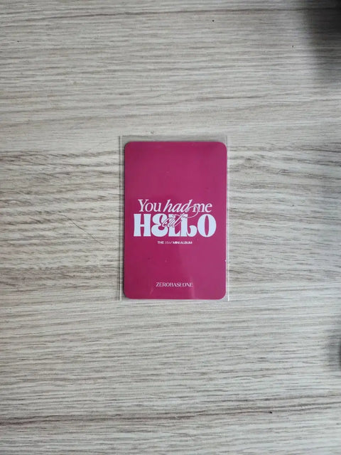 ZEROBASEONE Kim Gyubin rabbit photocard