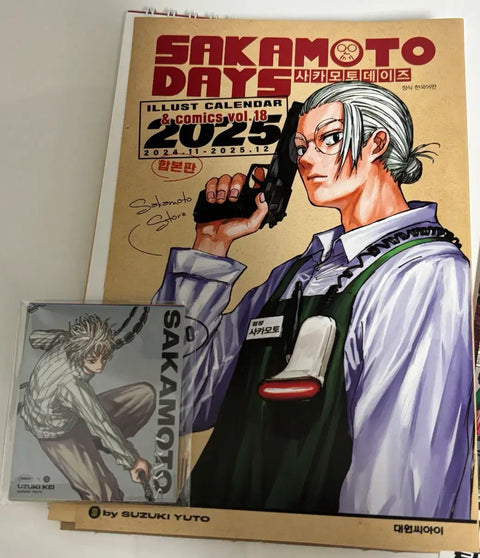 Bộ nhãn dán lịch tác phẩm nghệ thuật gốc Sakamoto Days 2025