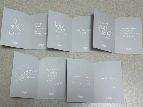 Big Bang 5th Gen Message Card