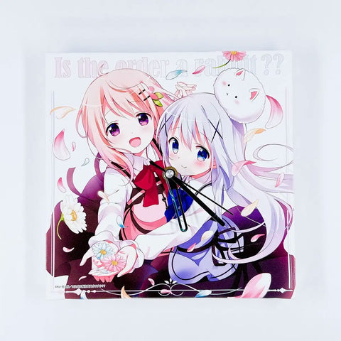 Chino Cocoa Fabric Clock
