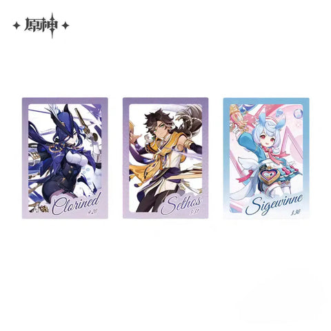 Genshin Impact Sigewinne Clorinde Sethos Transparent Photocards Taobao Bilibili Bonus
