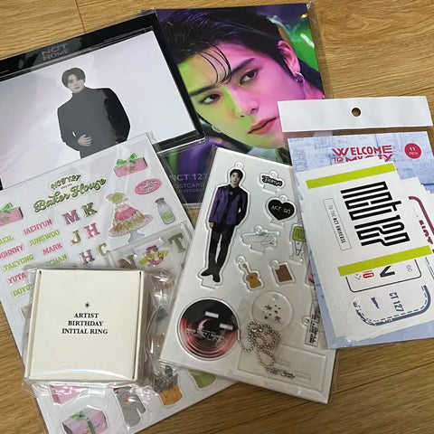 NCT 127 Jaehyun birthday ring, acrylic stand, postcard book - all for sale