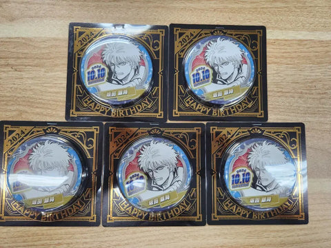 Gintama 2024 Birthday Can Badge Sakata Gintoki
