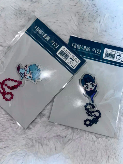 Selling Acestate Teal and Ivan Derongderong keychains!