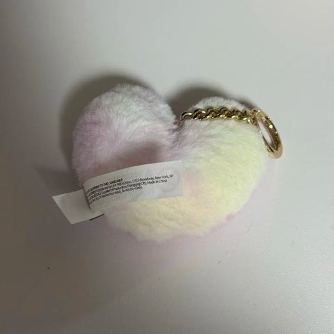 BT21 Rainbow Flat Fur Bag Charm Keyring Tata