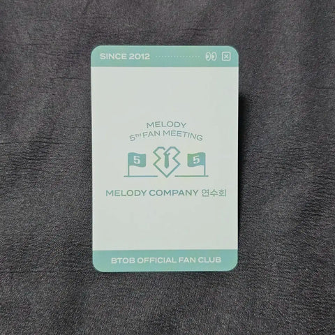 5th Fan Meeting Lee Changsub Trading Card Photo Card