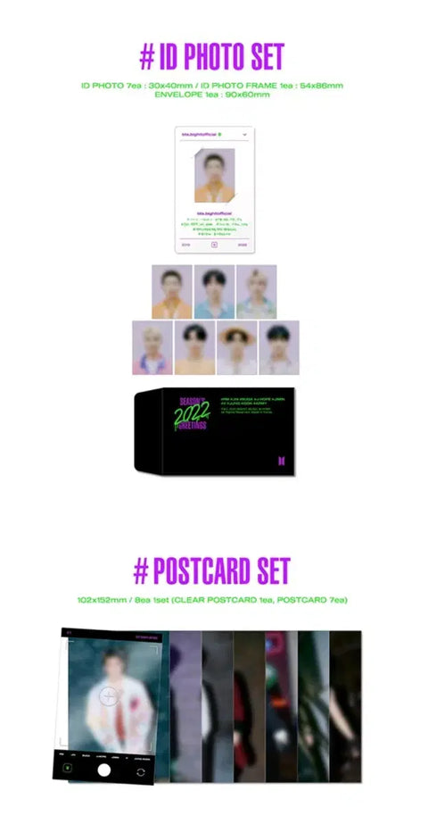 Full Set) 2022 BTS Season's Greetings Suga with Wall Calendar