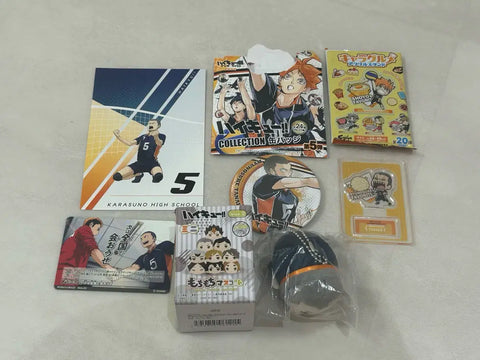 Haikyu!! Tanaka Ryunosuke Goods Bundle Transfer (Original Art Badge + Mochi Mascot + Mini Acrylic, etc.)