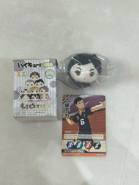 Haikyu!! Ennoshita Mochi Mascot + Bakar Cards Bundle Transfer