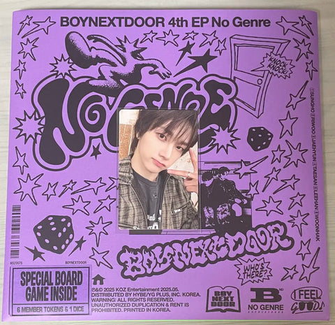 BOYNEXTDOOR Myung Jaehyun Sungho Genreless Board Game Club photocard included transfer