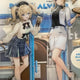 Genshin Impact Pizza Alvolo Collaboration Acrylic Stand, Keyring Bundle