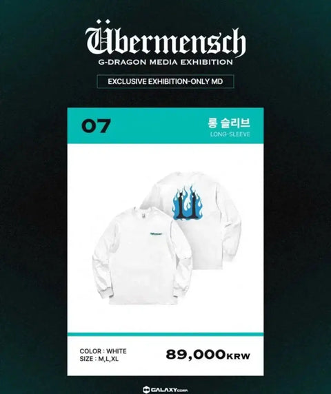 Selling G-Dragon exhibition long sleeve.