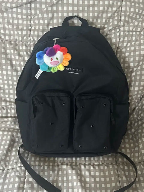 Ba lô NewJeans Fujiwara Hiroshi, móc khóa bông Murakami