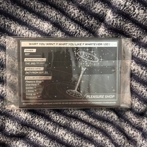 SHINee Key - Pleasure Shop QR Version Unsealed Album Transfer