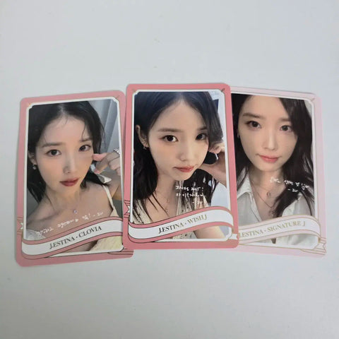Jestina photocard IU handwriting