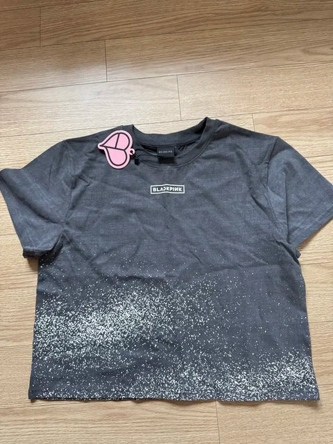Áo thun croptop than Blackpink size L