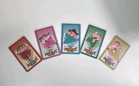 Kung Fu Boys Crayon Shin-chan Hologram Photocards 5pc Set