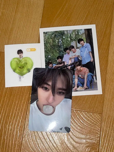 NCT Wish Pop-Up Sion photocard + Ryo sticker seal