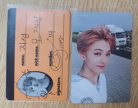 NCT Jisung We Go Up photocard crew card bundle