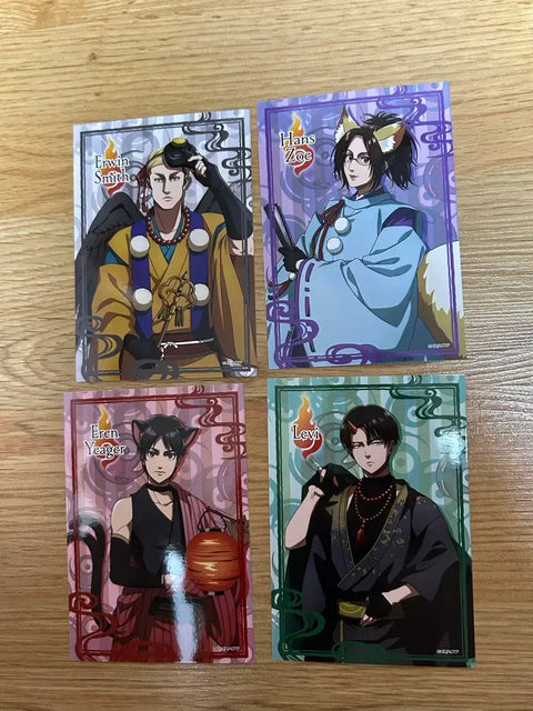 Attack on Titan Collaboration Cafe Yokai Version Bromide Set