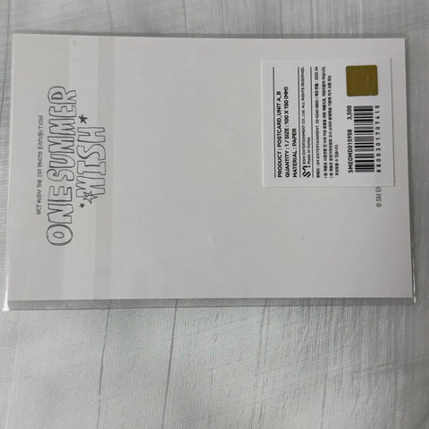 Triển lãm NCT Wish Only You Unit Postcard Phiên bản B Riku Yushi Sion