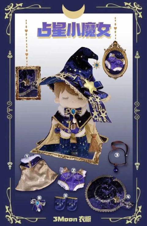 20cm cotton doll clothes, Adherent Witch, Constellation Witch