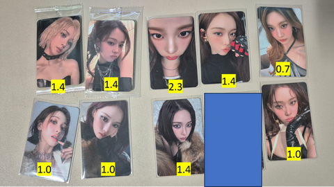 Aespa Karina Winter Unreleased Photocard Benefit Poca Photocards Ningning Apple Music Makestar