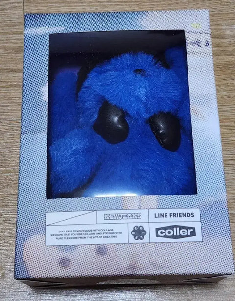 New Jeans Colle Plush Keyring Furry Bunny Blue Unopened