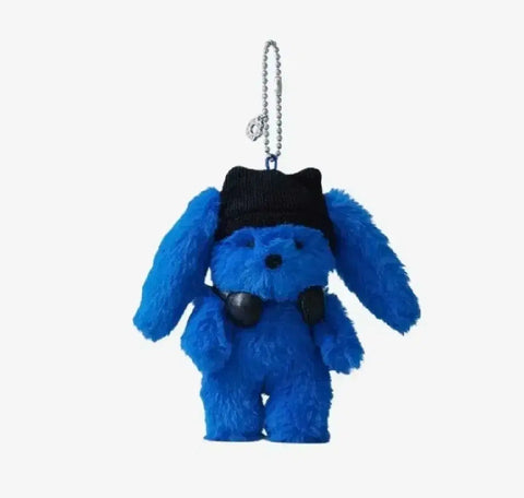 New Jeans Colle Plush Keyring Furry Bunny Blue Unopened