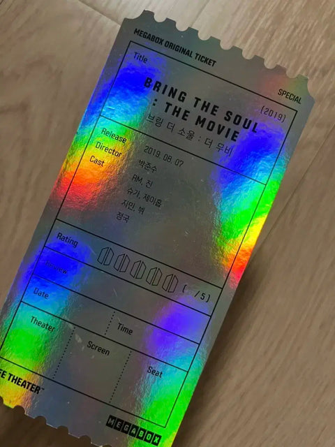 BTS Bring the Soul original ticket and postcard set
