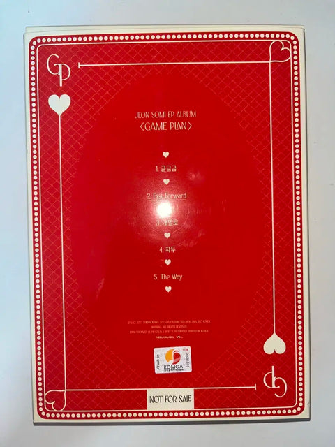 Jeon Somi Autographed GAME PLAN Unopened Album