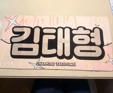 BTS V Taehyung Slogan phản chiếu Kim Taehyung Real V Noona V Half Slogan Reflector V