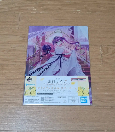 Phong cách váy cưới Ichiban Kuji Hololive Kotoyami Towa Clear File