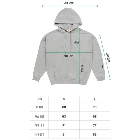 Áo hoodie PLAVE Team PLAVE M màu xám