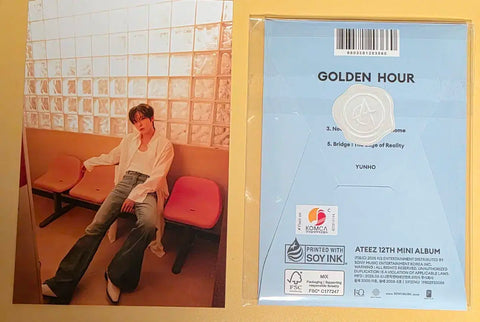 ATEEZ Golden Hour Part.3 - Hellolive Yunho Photo + Unopened Photocard Album