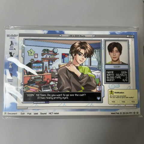 NCT WISH Sion Login Photocard Set Postcard