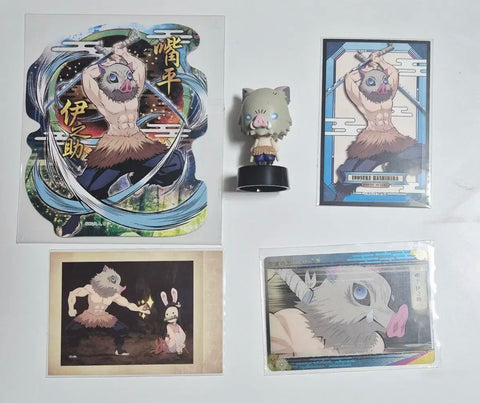 Demon Slayer Kimetsu no Yaiba Inosuke Hashibira PASH Thẻ Gacha Hình Nam Châm