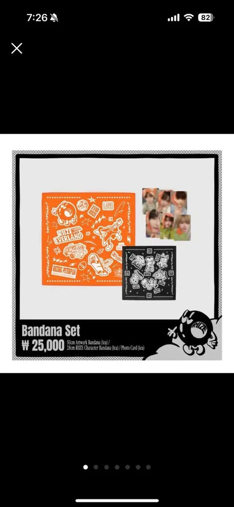 RISE EVERLINE Bandana MD, excluding photocard.