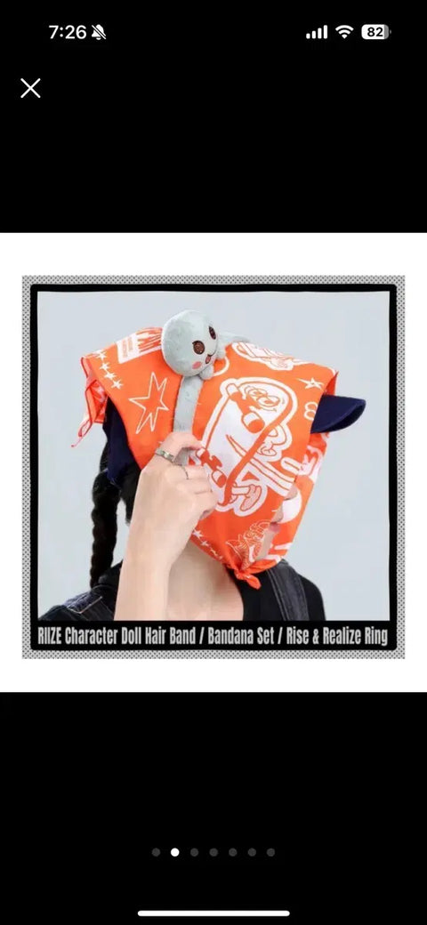 RISE EVERLINE Bandana MD, excluding photocard.